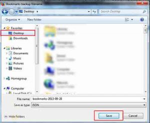 آموزش بک آپ گرفتن از bookmark فایرفاکس گام به گام