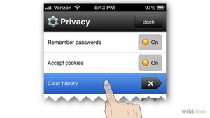 پاک کردن سرچ ایفون یا تاریخچه آیفون